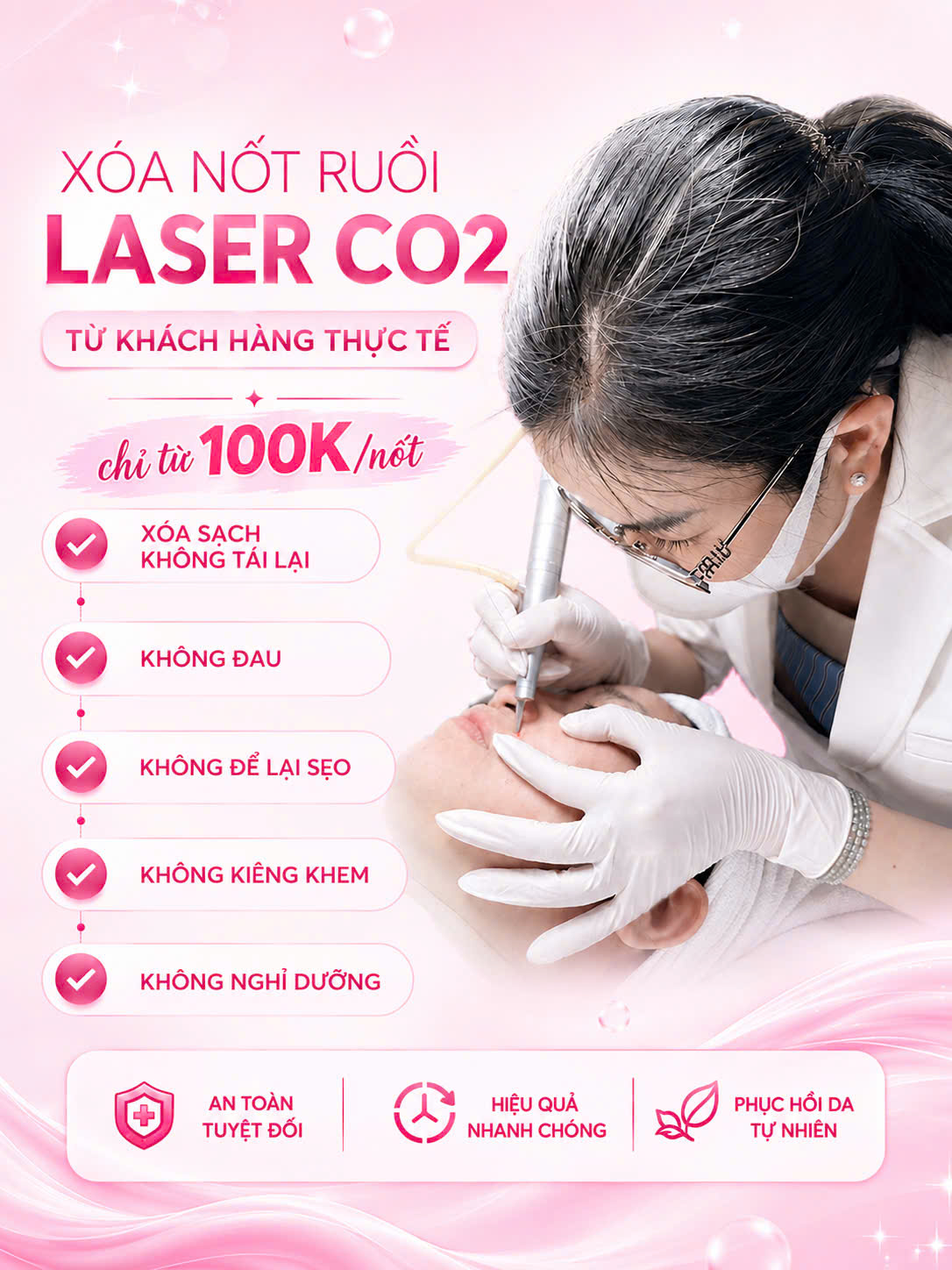 Xoá nốt ruồi laser co2