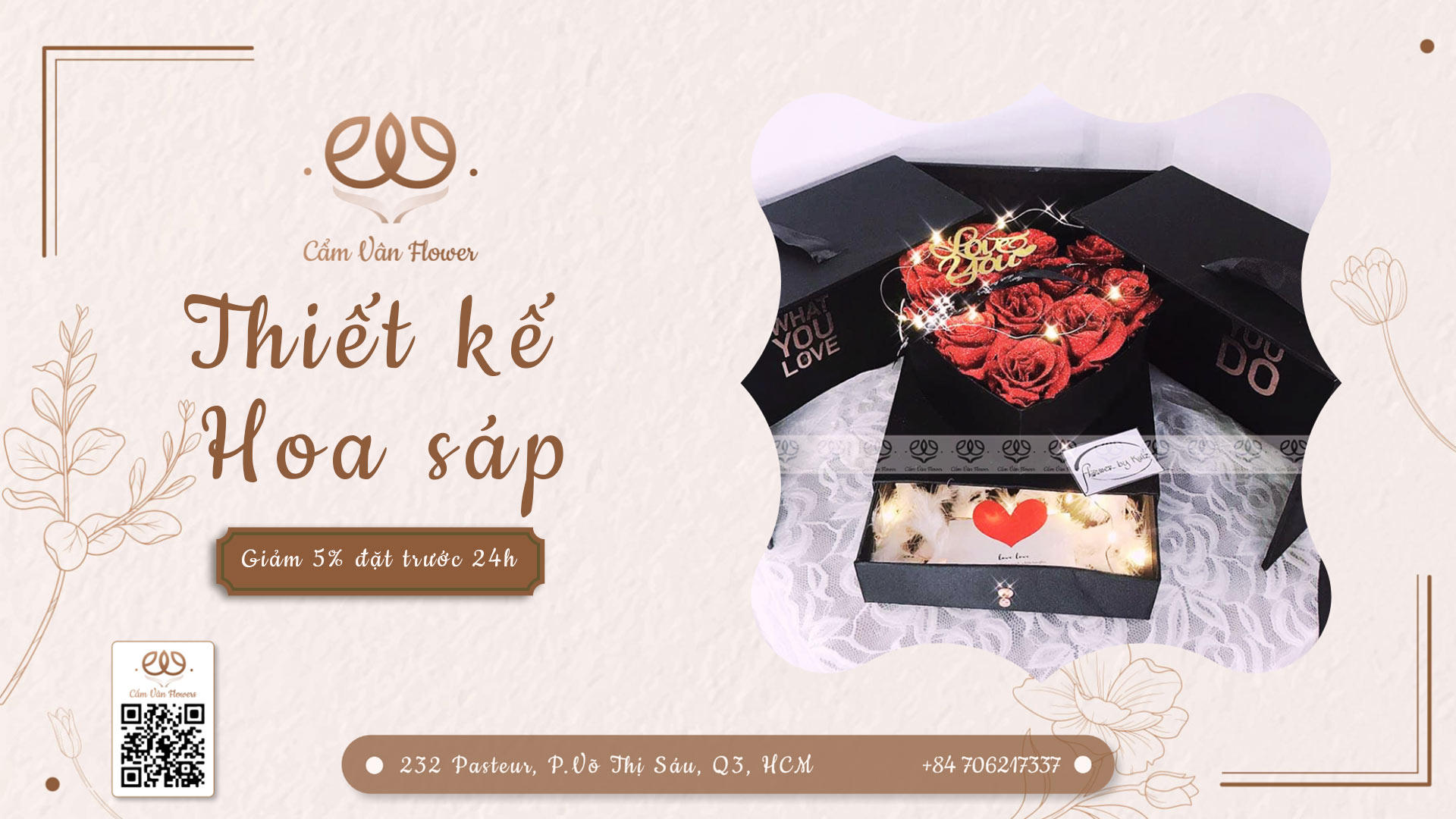 Thiết kế box hoa sáp