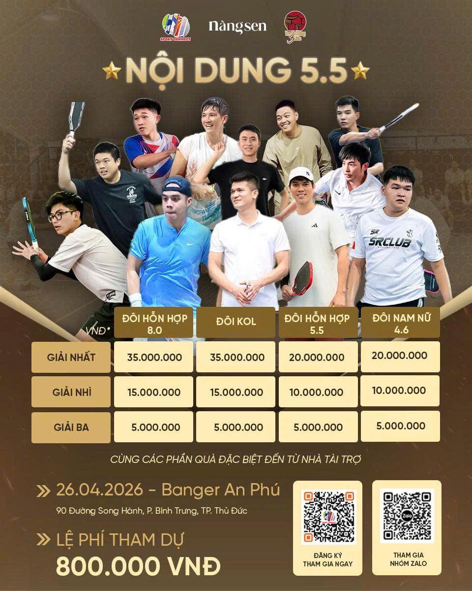 GIải Pickleball Nàng Sen
